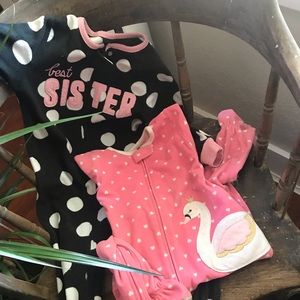 fleece footed pajamas